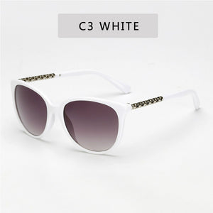 ZXRCYYL High Quality Sunglasses Women Luxury Brand Designer  Metal fittings Round Big Frame Gradient Sun glasses
