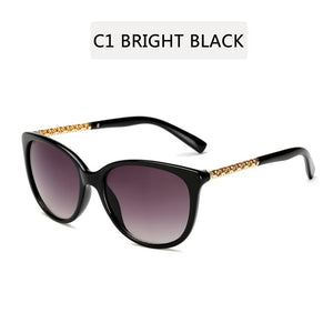 ZXRCYYL High Quality Sunglasses Women Luxury Brand Designer  Metal fittings Round Big Frame Gradient Sun glasses