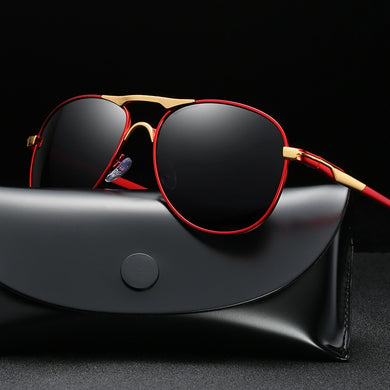 Luxury Brand  Polarized Sunglasses Men Women Gradient Lens Alloy metal frame Round Sun glasses Pilot Driving