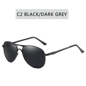 Luxury Brand  Polarized Sunglasses Men Women Gradient Lens Alloy metal frame Round Sun glasses Pilot Driving