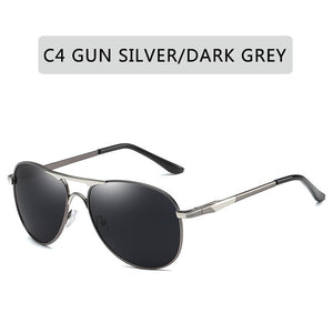 Luxury Brand  Polarized Sunglasses Men Women Gradient Lens Alloy metal frame Round Sun glasses Pilot Driving