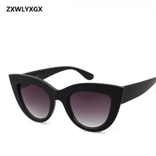 Load image into Gallery viewer, ZXWLYXGX 2023 Sunglasses Retro Cat Eye Sunglasses Lady Brand Designer Vintage Black Sunglasses Women Women UV400
