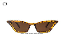 Load image into Gallery viewer, ZXWLYXGX 2023 cat eye sunglasses women brand design retro colorful transparent colorful cateye sun glasses men UV400