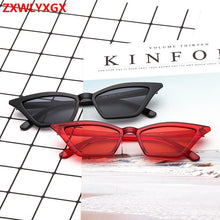 Load image into Gallery viewer, ZXWLYXGX 2023 cat eye sunglasses women brand design retro colorful transparent colorful cateye sun glasses men UV400