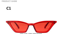 Load image into Gallery viewer, ZXWLYXGX 2023 cat eye sunglasses women brand design retro colorful transparent colorful cateye sun glasses men UV400