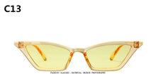 Load image into Gallery viewer, ZXWLYXGX 2023 cat eye sunglasses women brand design retro colorful transparent colorful cateye sun glasses men UV400