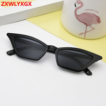 Load image into Gallery viewer, ZXWLYXGX 2023 cat eye sunglasses women brand design retro colorful transparent colorful cateye sun glasses men UV400