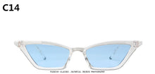 Load image into Gallery viewer, ZXWLYXGX 2023 cat eye sunglasses women brand design retro colorful transparent colorful cateye sun glasses men UV400