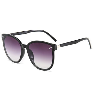 ZXWLYXGX 2023 Classic Rivet Sunglasses Men Women Brand Designer Driving Round Frame Sun Glasses Male Goggle UV400 Gafas De Sol