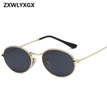 Load image into Gallery viewer, ZXWLYXGX 2023  Retro Small Metal Frame Steampunk Sunglasses Women Men Vintage Oval Sun Glasses Vintage Eyewear oculos