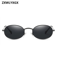 Load image into Gallery viewer, ZXWLYXGX 2023  Retro Small Metal Frame Steampunk Sunglasses Women Men Vintage Oval Sun Glasses Vintage Eyewear oculos