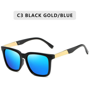 ZXWLYXGX Brand 2023 Sunglasses Men Polarized Square Metal Frame  Sun Glasses Male Fishing Driving Eyewear UV400