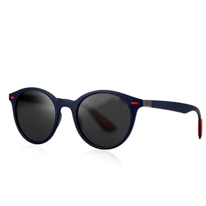 ZXWLYXGX DESIGN Classic Retro Rivet Polarized Sunglasses Men Women TR90 Legs Lighter Design Oval Frame UV400 Gafas De Sol