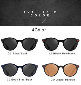ZXWLYXGX DESIGN Men Women Classic Retro Rivet Polarized Sunglasses TR90 Legs Lighter Design Oval Frame UV400 Protection oculos