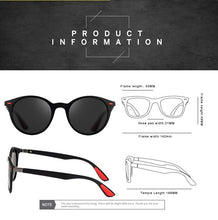 Load image into Gallery viewer, ZXWLYXGX DESIGN Men Women Classic Retro Rivet Polarized Sunglasses TR90 Legs Lighter Design Oval Frame UV400 Protection oculos