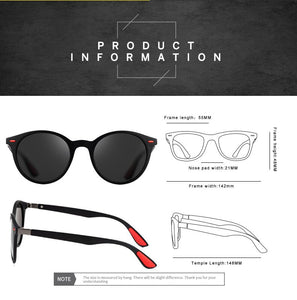 ZXWLYXGX DESIGN Men Women Classic Retro Rivet Polarized Sunglasses TR90 Legs Lighter Design Oval Frame UV400 Protection oculos