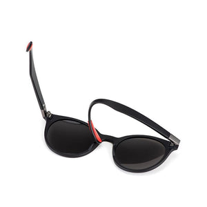 ZXWLYXGX DESIGN Men Women Classic Retro Rivet Polarized Sunglasses TR90 Legs Lighter Design Oval Frame UV400 Protection oculos