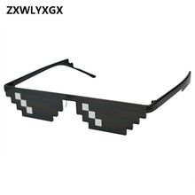 Load image into Gallery viewer, ZXWLYXGX Glasses 8 Bit MLG Pixelated Sunglasses Men Women Brand Thug Life Party Eyeglasses Mosaic Vintage Eyewear