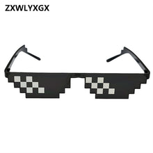 Load image into Gallery viewer, ZXWLYXGX Glasses 8 Bit MLG Pixelated Sunglasses Men Women Brand Thug Life Party Eyeglasses Mosaic Vintage Eyewear