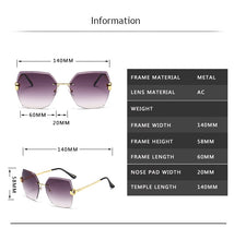 Load image into Gallery viewer, Luxury Brand Sunglasses Women Fashion Black Retro Sun Glasses Vintage Lady Summer Style Sunglasses Female Famous UV400