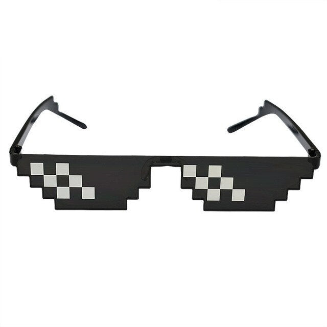 ZXWLYXGX Popular Mosaic Glasses 8 Bit MLG Pixelated
