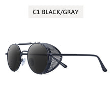 Load image into Gallery viewer, ZXWLYXGX Retro Round Metal Steampunk Sunglasses Men Women Brand Designer Sun Glasses Oculos De Sol Shades UV Protection