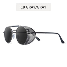 Load image into Gallery viewer, ZXWLYXGX Retro Round Metal Steampunk Sunglasses Men Women Brand Designer Sun Glasses Oculos De Sol Shades UV Protection