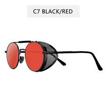 Load image into Gallery viewer, ZXWLYXGX Retro Round Metal Steampunk Sunglasses Men Women Brand Designer Sun Glasses Oculos De Sol Shades UV Protection