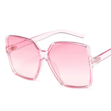 Load image into Gallery viewer, ZXWLYXGX de las mujeres de la moda de gran tamaño gafas de sol de plástico marca de diseñador mujeres gafas de sol Uv400