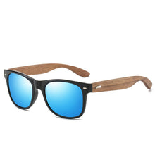 Load image into Gallery viewer, Zebra Wood Sun Glasses for Men Women Polarized Handmade Bamboo Frame Leg Sungalss Designer Driving Anti-UV Glasses Oculos De Sol