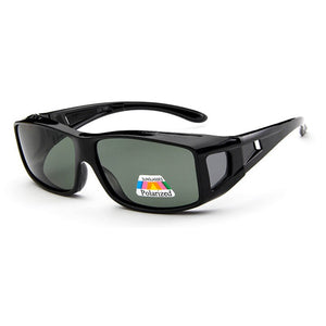 Zerosun Fit Over Frame Polarized Sunglasses Men Women Driving Sun Glasses for Man Polarizing Lens for Myopia Driver Windproof