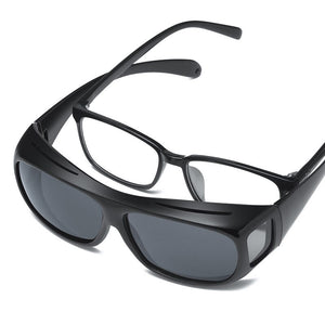 Zerosun Fit Over Frame Polarized Sunglasses Men Women Driving Sun Glasses for Man Polarizing Lens for Myopia Driver Windproof