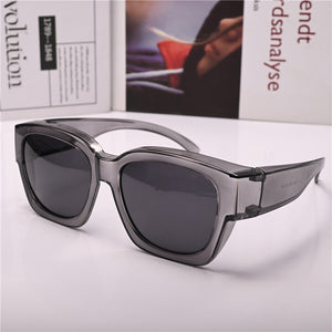 Zerosun Fit Over Frame Polarized Sunglasses Men Women Driving Sun Glasses for Man Polarizing Lens for Myopia Driver Windproof
