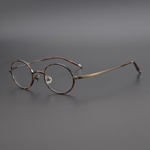 Load image into Gallery viewer, Zerosun Small Round Eyeglasses Frames Male Women Titanium Glasses Men Lennon Spectacles Vintage Retro Eyewear Gold Ultralight