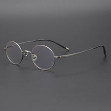 Load image into Gallery viewer, Zerosun Small Round Eyeglasses Frames Male Women Titanium Glasses Men Lennon Spectacles Vintage Retro Eyewear Gold Ultralight
