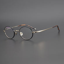 Load image into Gallery viewer, Zerosun Small Round Eyeglasses Frames Male Women Titanium Glasses Men Lennon Spectacles Vintage Retro Eyewear Gold Ultralight