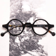 Load image into Gallery viewer, Zerosun Small Round Eyeglasses Men Women 36mm Narrow Acetate Glasses Frame Vintage Nerd Eyewear Spectacles Optic Prescription