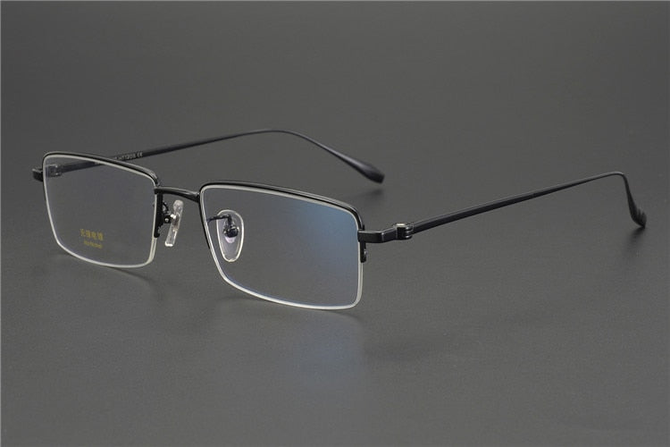 Zerosun gold frame glasses men Titanium Eyeglasses male Brand Spectacles for Prescription Myopia Optic Lens