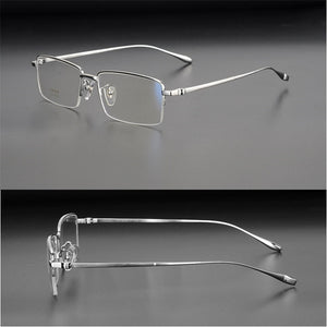 Zerosun gold frame glasses men Titanium Eyeglasses male Brand Spectacles for Prescription Myopia Optic Lens