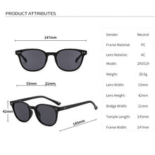 Load image into Gallery viewer, Zilead 2023 Sunglasses UV Protection Clear Lens Flexible Hinge Comfortable Nose Pads For Women Men Unisex Black Grey