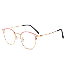 Load image into Gallery viewer, Zilead Anti Blue Light Round Cat Eyes Eyeglasse Frame Women&amp;Men Computer Eye protection Eyewear Optical Spectacle Glasses Unisex