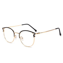 Load image into Gallery viewer, Zilead Anti Blue Light Round Cat Eyes Eyeglasse Frame Women&amp;Men Computer Eye protection Eyewear Optical Spectacle Glasses Unisex