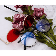 Load image into Gallery viewer, Fashion Clear Lens Metal Frame Sunglasses Retro Woman Glasses  Male Sun Glasses Round Gold UV400 Birthday Gift Items