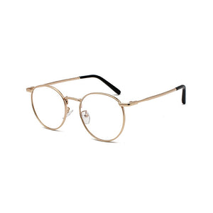 Fashion Clear Lens Metal Frame Sunglasses Retro Woman Glasses  Male Sun Glasses Round Gold UV400 Birthday Gift Items