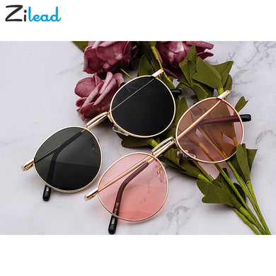 Fashion Clear Lens Metal Frame Sunglasses Retro Woman Glasses  Male Sun Glasses Round Gold UV400 Birthday Gift Items