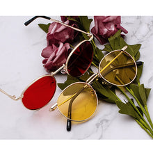 Load image into Gallery viewer, Fashion Clear Lens Metal Frame Sunglasses Retro Woman Glasses  Male Sun Glasses Round Gold UV400 Birthday Gift Items