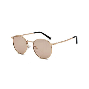 Fashion Clear Lens Metal Frame Sunglasses Retro Woman Glasses  Male Sun Glasses Round Gold UV400 Birthday Gift Items