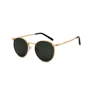 Fashion Clear Lens Metal Frame Sunglasses Retro Woman Glasses  Male Sun Glasses Round Gold UV400 Birthday Gift Items