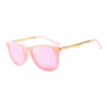 Load image into Gallery viewer, Zilead  Retro Square Kid Sunglasses Polarized UV400 Boy Girl Eyeglasses Shading Mirror Metal Children Gafas de sol Black