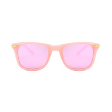 Load image into Gallery viewer, Zilead  Retro Square Kid Sunglasses Polarized UV400 Boy Girl Eyeglasses Shading Mirror Metal Children Gafas de sol Black